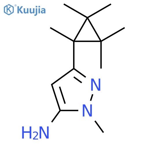 1-methyl-3-(pentamethylcyclopropyl)-1H-pyrazol-5-amine structure