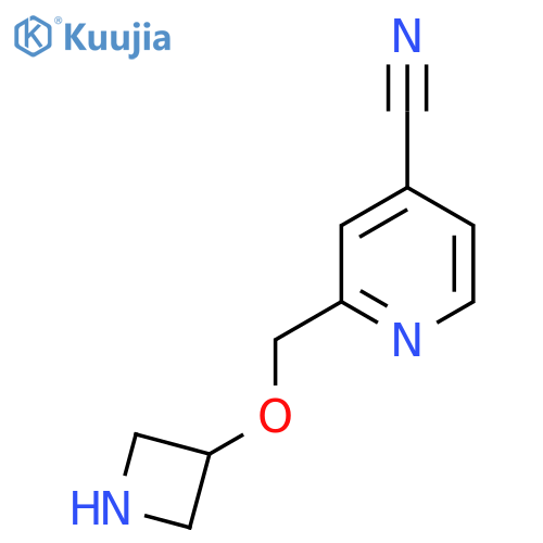 2-(azetidin-3-yloxy)methylpyridine-4-carbonitrile structure