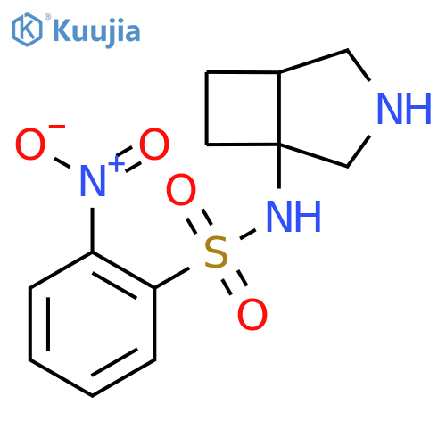 N-{3-azabicyclo3.2.0heptan-1-yl}-2-nitrobenzene-1-sulfonamide structure
