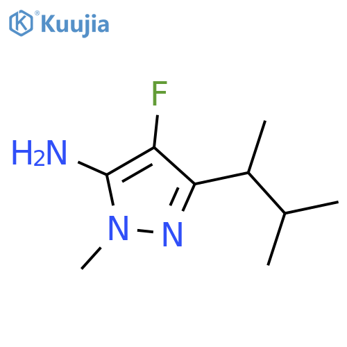 4-fluoro-1-methyl-3-(3-methylbutan-2-yl)-1H-pyrazol-5-amine structure