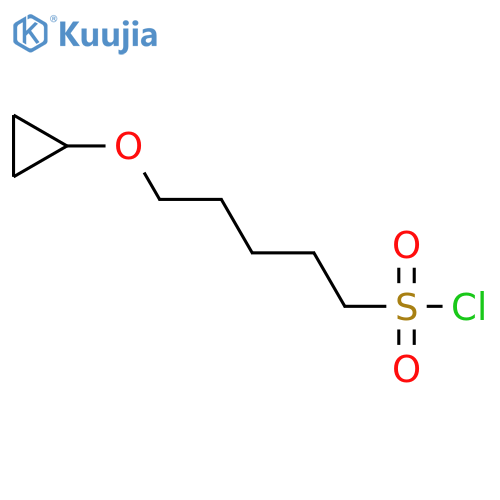 5-cyclopropoxypentane-1-sulfonyl chloride structure