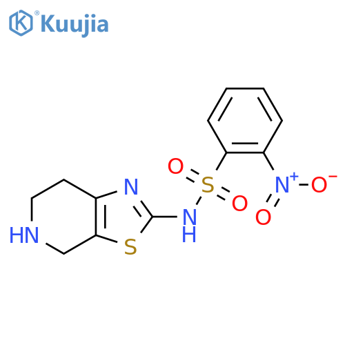 2-nitro-N-{4H,5H,6H,7H-[1,3]thiazolo[5,4-c]pyridin-2-yl}benzene-1-sulfonamide structure