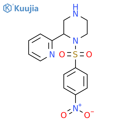 1-[(p-Nitrophenyl)sulfonyl]-(2-pyridinyl)piperazine structure