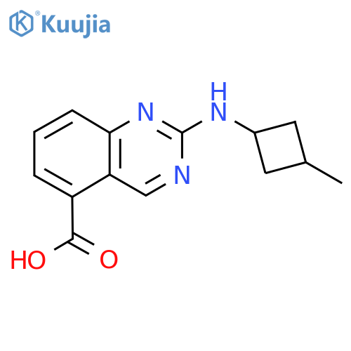 2-(3-methylcyclobutyl)aminoquinazoline-5-carboxylic acid structure