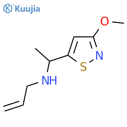 1-(3-methoxy-1,2-thiazol-5-yl)ethyl(prop-2-en-1-yl)amine structure