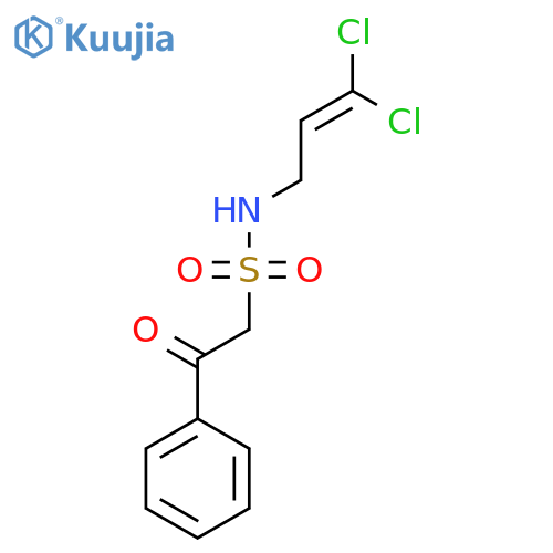 N-(3,3-dichloroprop-2-en-1-yl)-2-oxo-2-phenylethane-1-sulfonamide structure