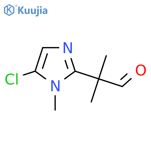 2-(5-chloro-1-methyl-1H-imidazol-2-yl)-2-methylpropanal structure