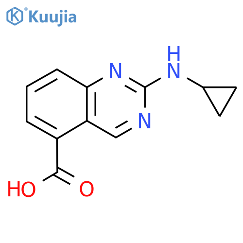 2-(Cyclopropylamino)quinazoline-5-carboxylic acid structure