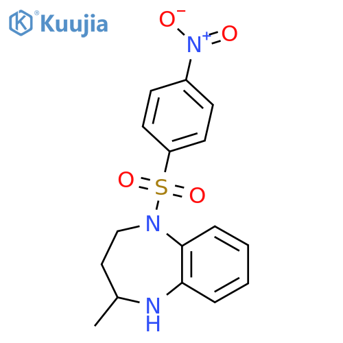 4-methyl-1-(4-nitrobenzenesulfonyl)-2,3,4,5-tetrahydro-1H-1,5-benzodiazepine structure