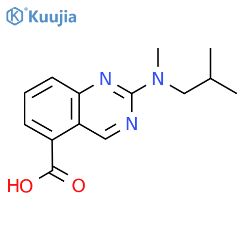 2-methyl(2-methylpropyl)aminoquinazoline-5-carboxylic acid structure