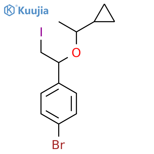 1-bromo-4-1-(1-cyclopropylethoxy)-2-iodoethylbenzene structure