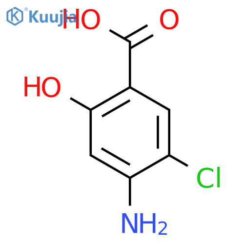 4-amino-5-chloro-2-hydroxybenzoic acid structure