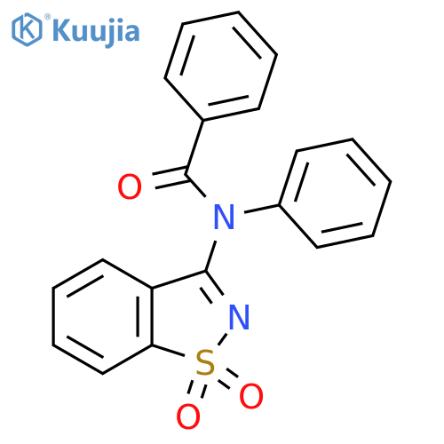 Benzanilide, N-1,2-benzisothiazol-3-yl-, S,S-dioxide structure