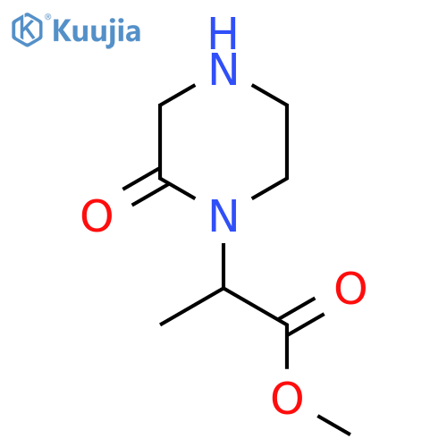methyl 2-(2-oxopiperazin-1-yl)propanoate structure