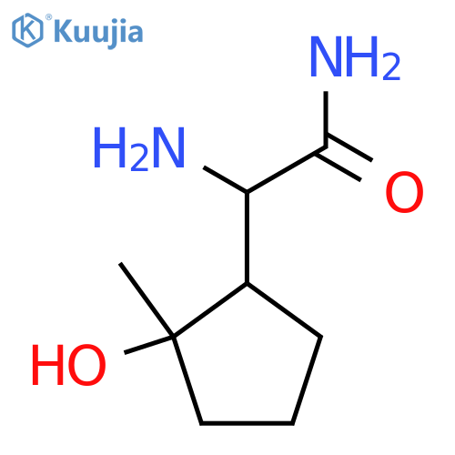 2-amino-2-(2-hydroxy-2-methylcyclopentyl)acetamide structure