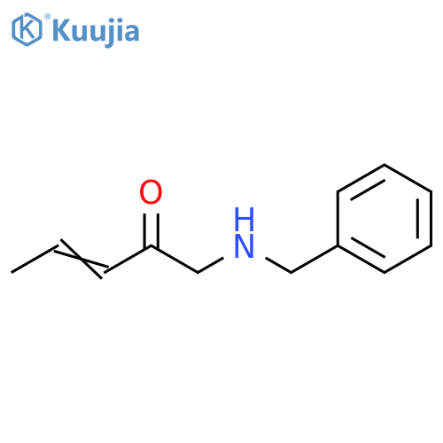 3-Penten-2-one, 1-[(phenylmethyl)amino]- structure