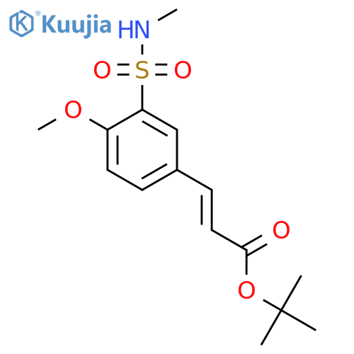 tert-butyl (2E)-3-4-methoxy-3-(methylsulfamoyl)phenylprop-2-enoate structure