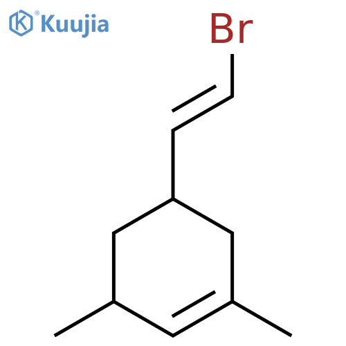5-(2-Bromoethenyl)-1,3-dimethylcyclohex-1-ene structure