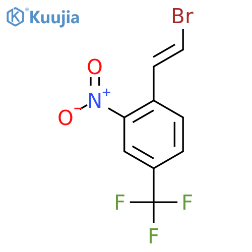 1-(2-Bromoethenyl)-2-nitro-4-(trifluoromethyl)benzene structure