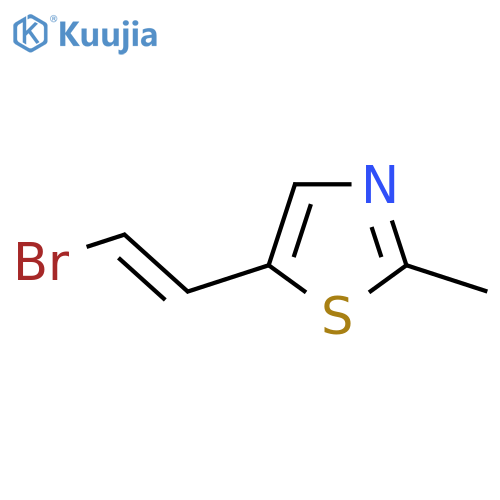 5-(2-Bromoethenyl)-2-methyl-1,3-thiazole structure
