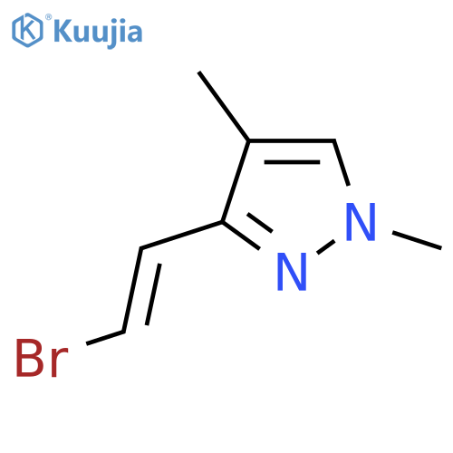 3-(2-bromoethenyl)-1,4-dimethyl-1H-pyrazole structure