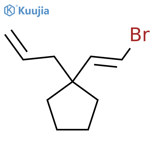 1-(2-Bromoethenyl)-1-(prop-2-en-1-yl)cyclopentane structure