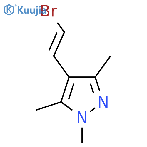 4-(2-bromoethenyl)-1,3,5-trimethyl-1H-pyrazole structure