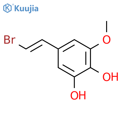 5-(2-Bromoethenyl)-3-methoxybenzene-1,2-diol structure