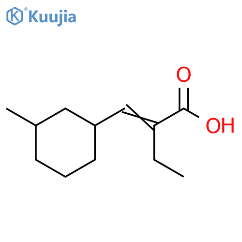 Butanoic acid, 2-[(3-methylcyclohexyl)methylene]- structure