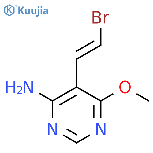 5-(2-Bromoethenyl)-6-methoxypyrimidin-4-amine structure