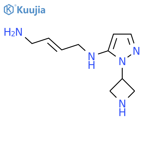 N1-1-(azetidin-3-yl)-1H-pyrazol-5-ylbut-2-ene-1,4-diamine structure