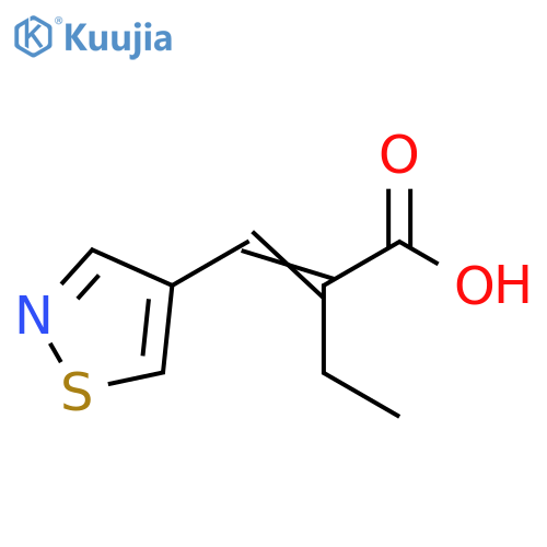 Butanoic acid, 2-(4-isothiazolylmethylene)- structure