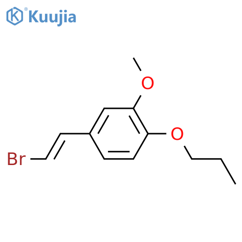 4-(2-Bromoethenyl)-2-methoxy-1-propoxybenzene structure