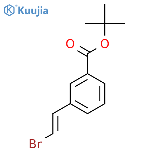 Tert-butyl 3-(2-bromoethenyl)benzoate structure