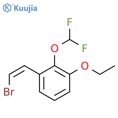 1-(2-Bromoethenyl)-2-(difluoromethoxy)-3-ethoxybenzene structure