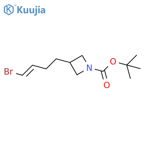 Tert-butyl 3-(4-bromobut-3-en-1-yl)azetidine-1-carboxylate structure
