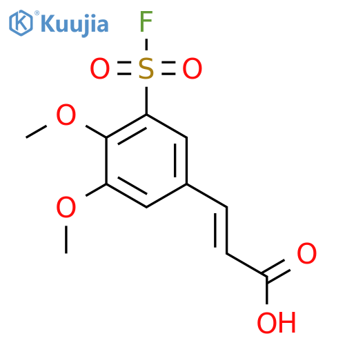 3-[3-(Fluorosulfonyl)-4,5-dimethoxyphenyl]prop-2-enoic acid structure