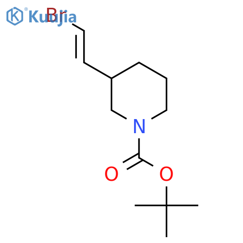 Tert-butyl 3-(2-bromoethenyl)piperidine-1-carboxylate structure