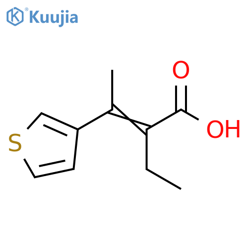 2-Butenoic acid, 2-ethyl-3-(3-thienyl)- structure