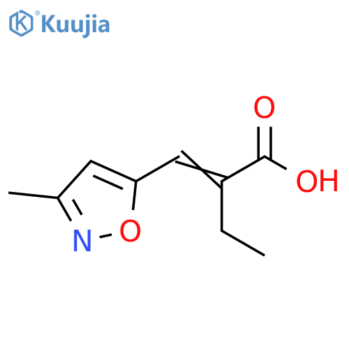 Butanoic acid, 2-[(3-methyl-5-isoxazolyl)methylene]- structure