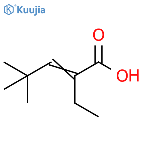 2-Pentenoic acid, 2-ethyl-4,4-dimethyl- structure