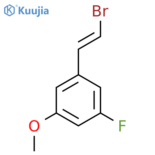 1-(2-Bromoethenyl)-3-fluoro-5-methoxybenzene structure