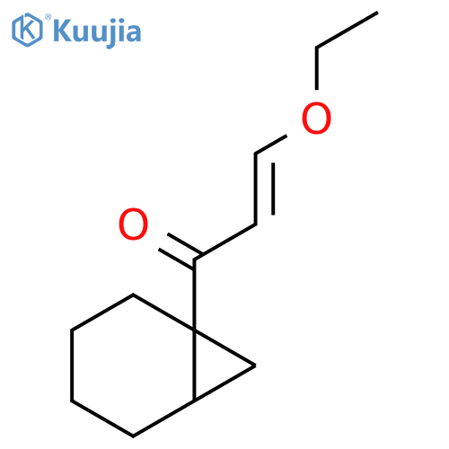 1-{bicyclo4.1.0heptan-1-yl}-3-ethoxyprop-2-en-1-one structure