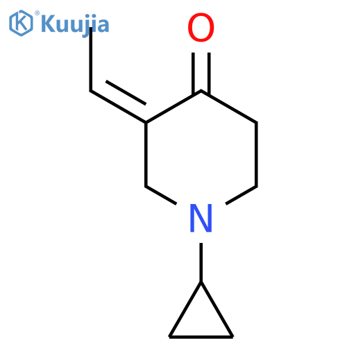 (3Z)-1-cyclopropyl-3-ethylidenepiperidin-4-one structure
