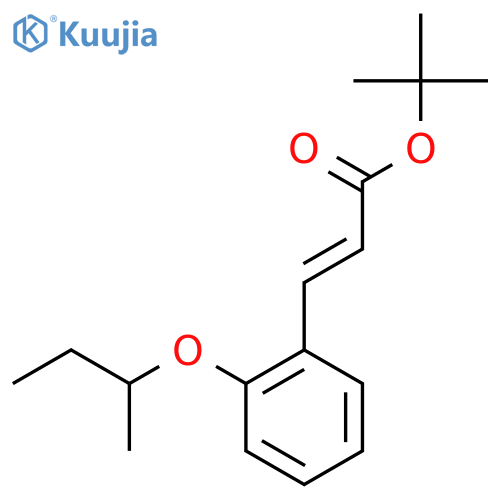 tert-butyl (2E)-3-2-(butan-2-yloxy)phenylprop-2-enoate structure