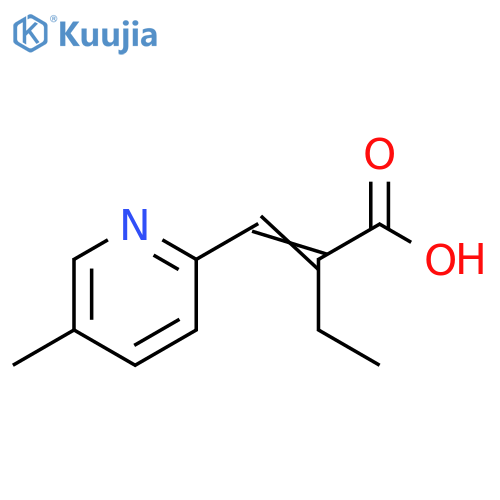 Butanoic acid, 2-[(5-methyl-2-pyridinyl)methylene]- structure