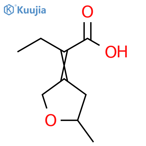 Butanoic acid, 2-(dihydro-5-methyl-3(2H)-furanylidene)- structure
