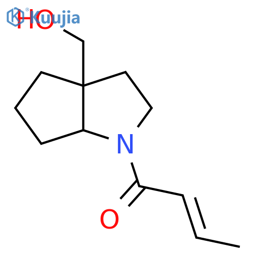 1-[3a-(Hydroxymethyl)-octahydrocyclopenta[b]pyrrol-1-yl]but-2-en-1-one structure