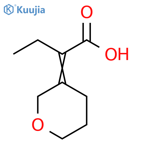 Butanoic acid, 2-(dihydro-2H-pyran-3(4H)-ylidene)- structure