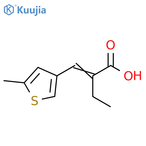 Butanoic acid, 2-[(5-methyl-3-thienyl)methylene]- structure